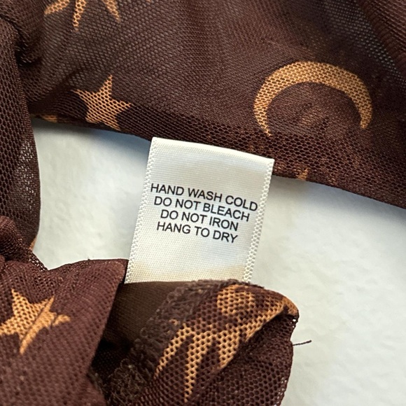 Altar'd State Brown Ruched Crop Blouse - Picture 5 of 5